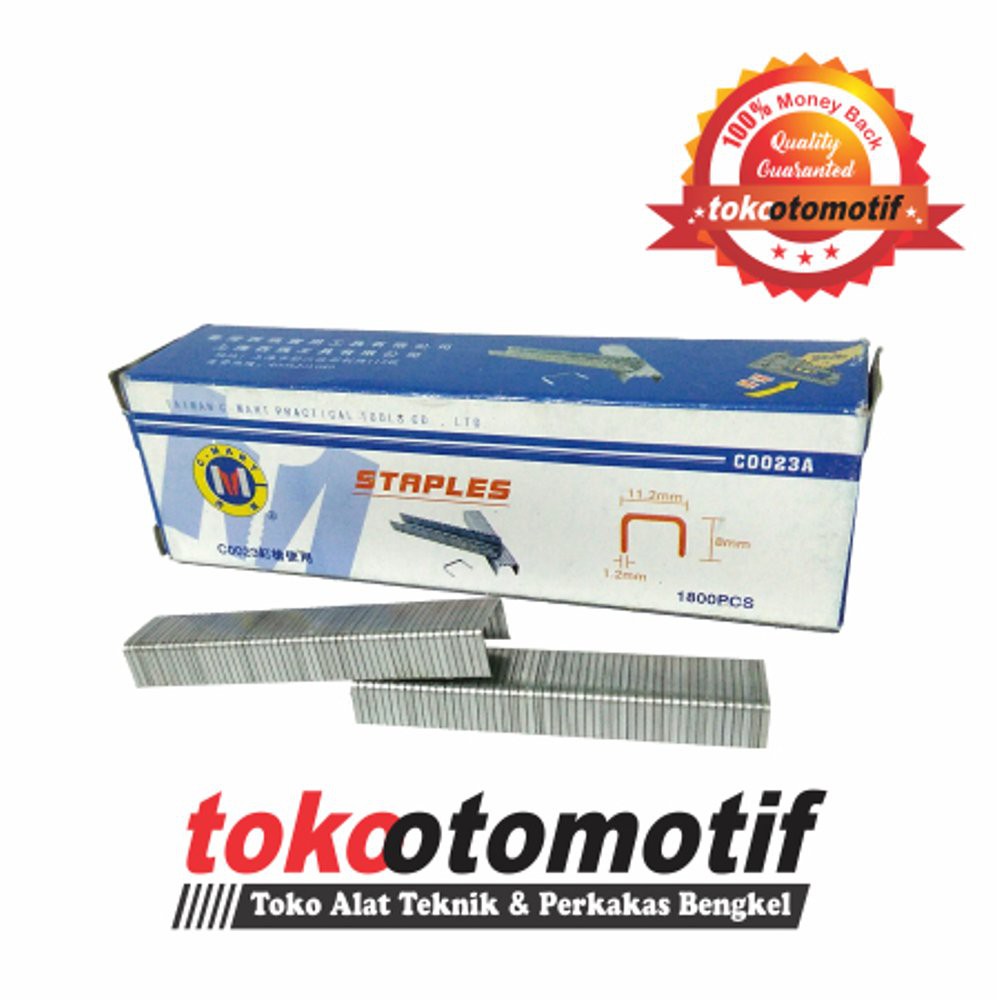 

Staples 11.2x8x1.2mm (C0023A) C-Mart Isi Staples Besar / Isi Staples U