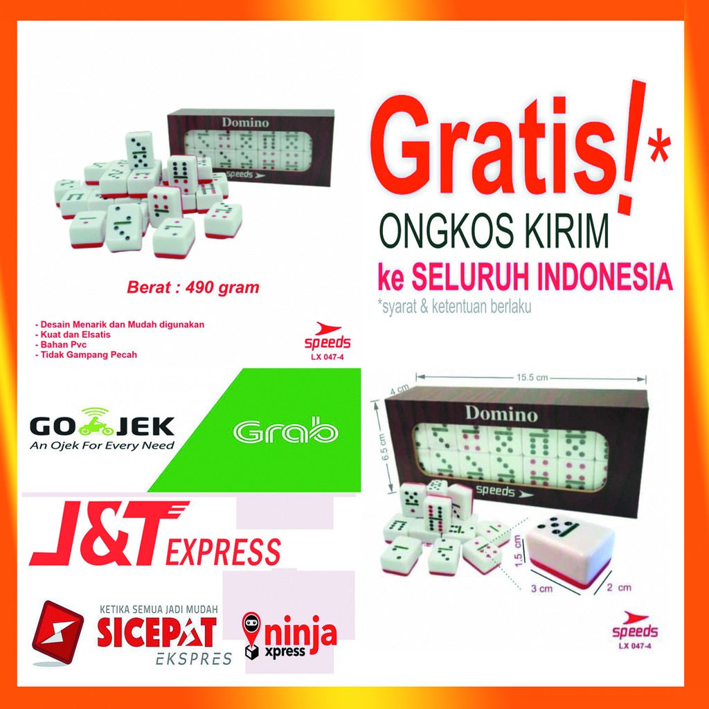 DOMINO BATU SPEEDS LX 047-4 BOX KAYU ORIGINAL