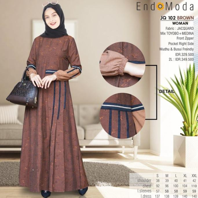 Jq Endomoda Elegan Gamis Simple Gamis - 102 - Zoraidaidasp