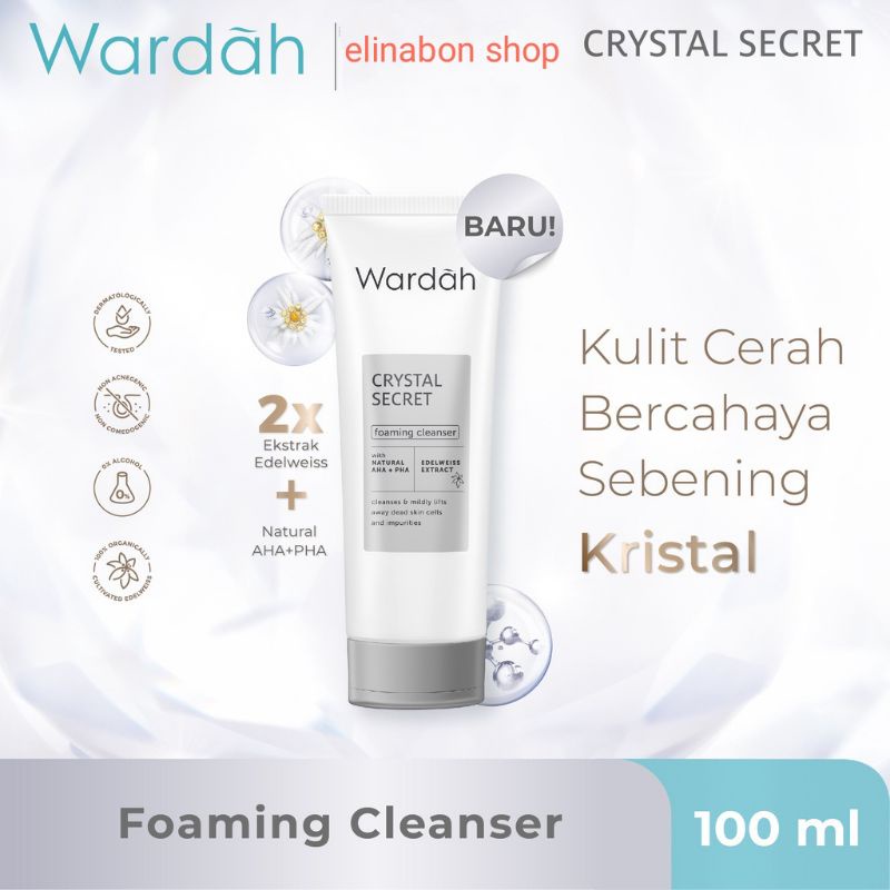 Wardah Crystal Secret Foaming Cleanser with AHA 100ml