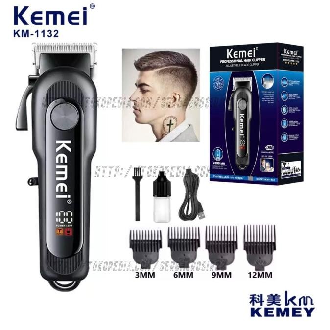 Kemei Hair Clipper KM-1132 Alat Cukur Rambut Electric