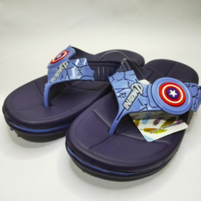 YK3009 Sandal Jepit Anak Laki Laki Cowok Motif Avengers Merek Inkayni Ukuran 30-35