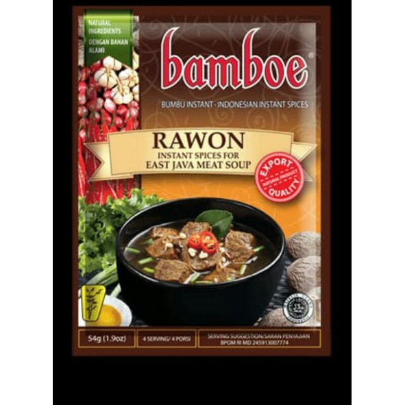 

Bamboe bumbu masak Rawon 54gr