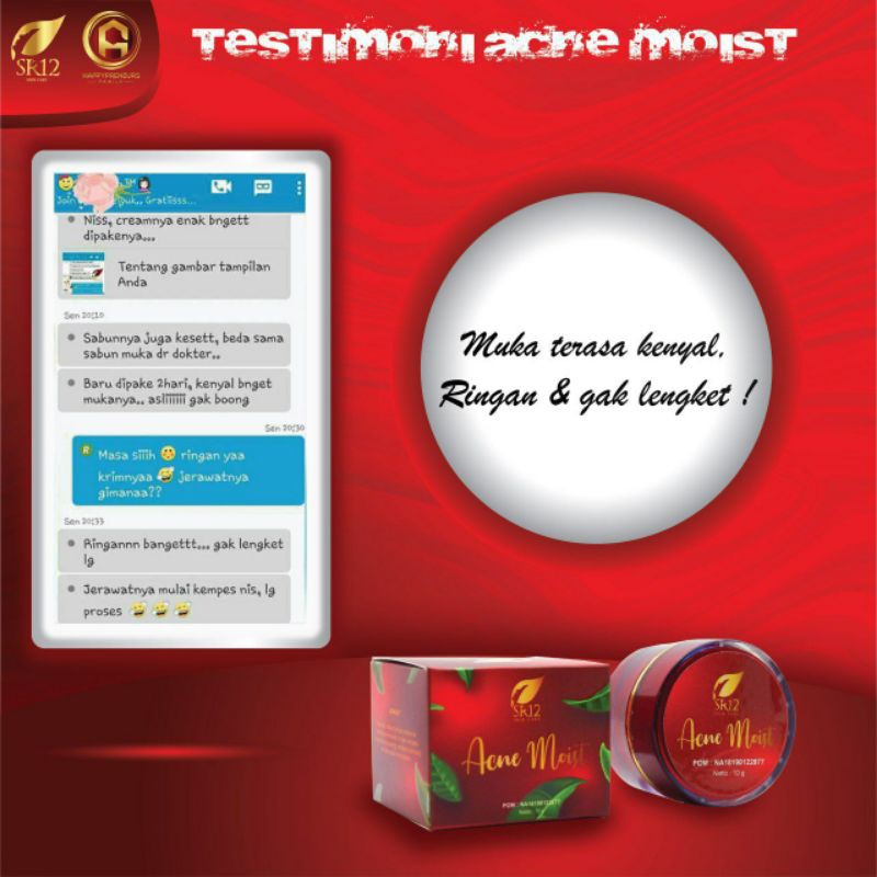 CREAM PENGHILANG JERAWAT ACNE MOIST DAY OBAT BEKAS JERAWAT DAN BRUNTUSAN / MENGURANGI KERUTAN WAJAH / saudagarsr12