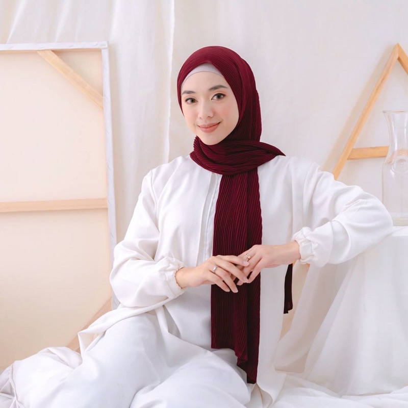 Pashmina Plisket Premium Full Plisket