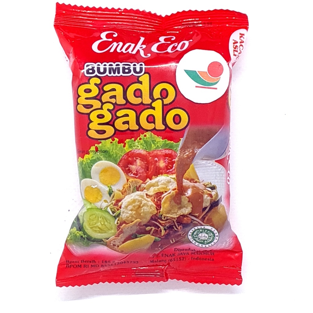 

ENAK ECO BUMBU GADO GADO 185gr PASTA INSTAN KACANG KETOPRAK