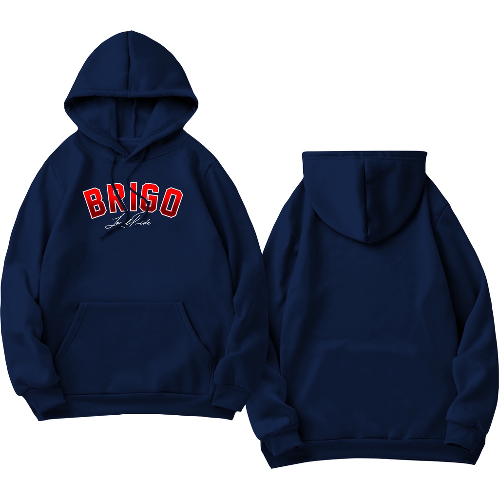 Sweater Hoodie BRIGO Sablon DTF Fleece Cotton || BRIGO Jumper Hoodie LOCAL PRIDE ART M-XXL (Pria &amp; Wanita) Free stiker&amp;Gantungan Kunci