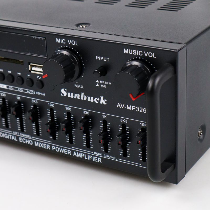 Sunbuck Bluetooth EQ Amplifier Karaoke FM 2000W - AV-MP326BT