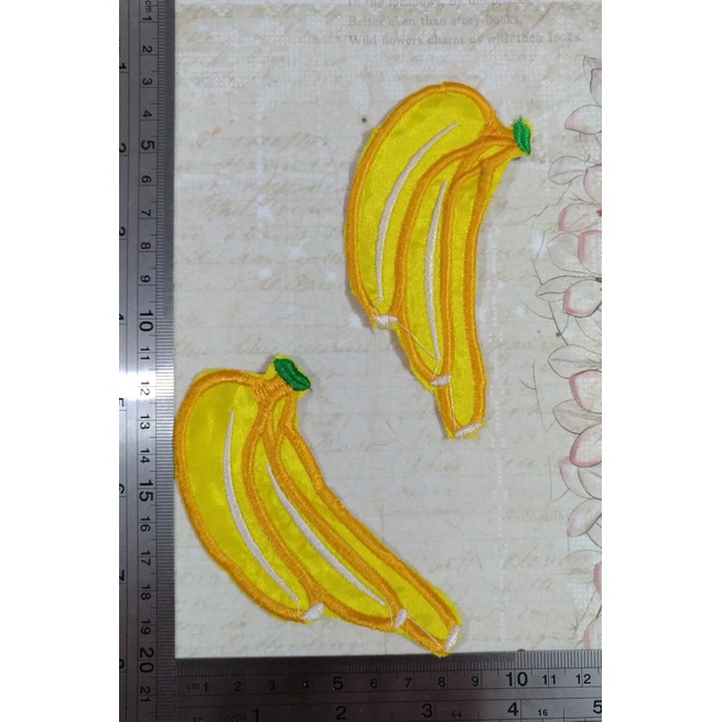 Patch Pisang Sisir / Aplikasi Jahit Pisang Sisir / Emblem Pisang Sisir