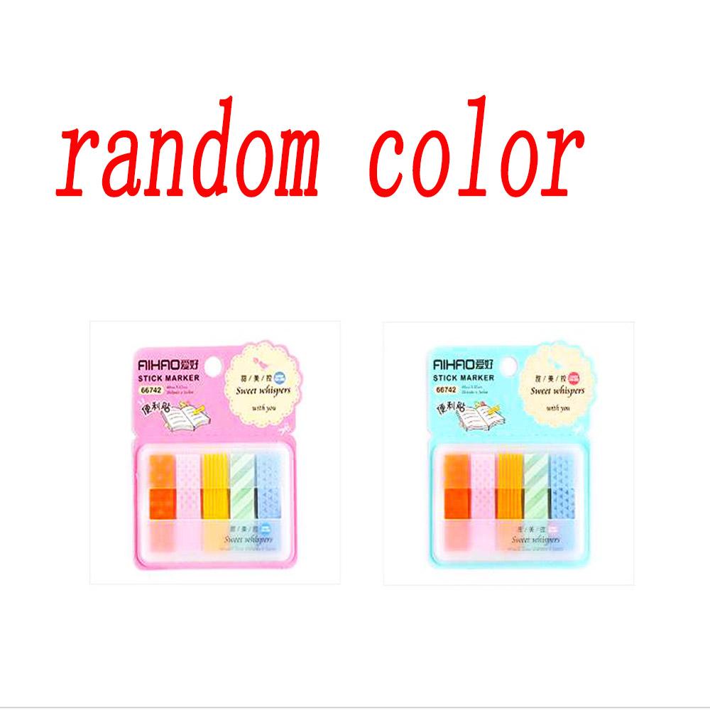 Nanas 2pcs Warna Acak Sticky Notes DIY Lucu Colorful Paster Stiker