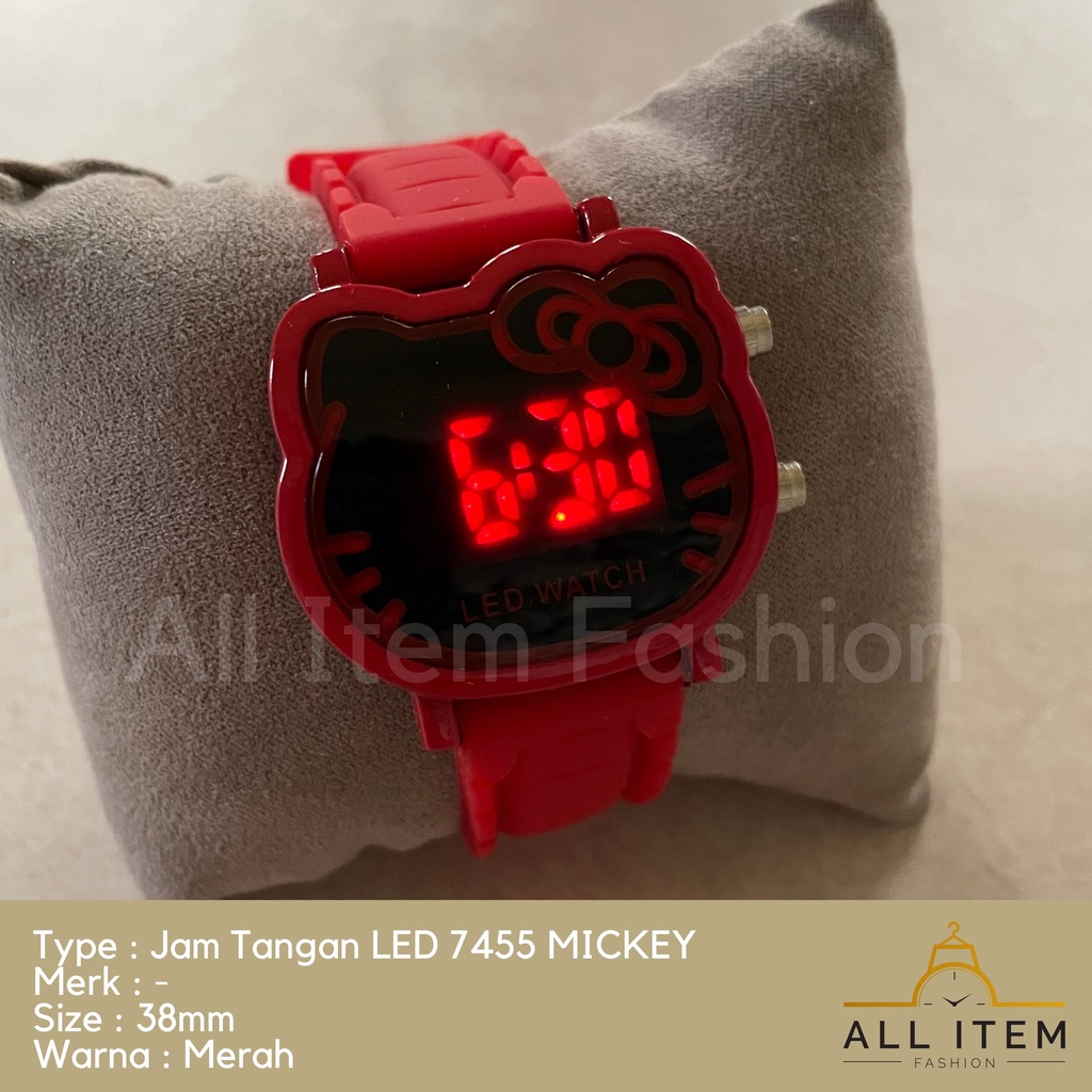 COD✅ Jam Tangan Digital LED 7455 MICKEY Rubber Electronic Fashion Import Pria Wanita Anak-anak / Jam Tangan MICKEY / Jam Tangan Lucu Menarik / Harga Grosir / Jam Tangan anak-anak