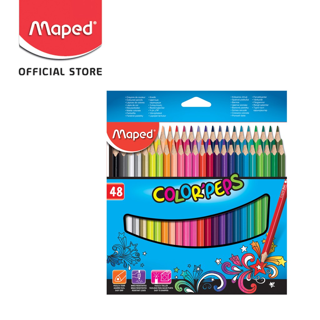 

Maped Pensil Warna ColorPeps 48 warna kemasan Cardboard