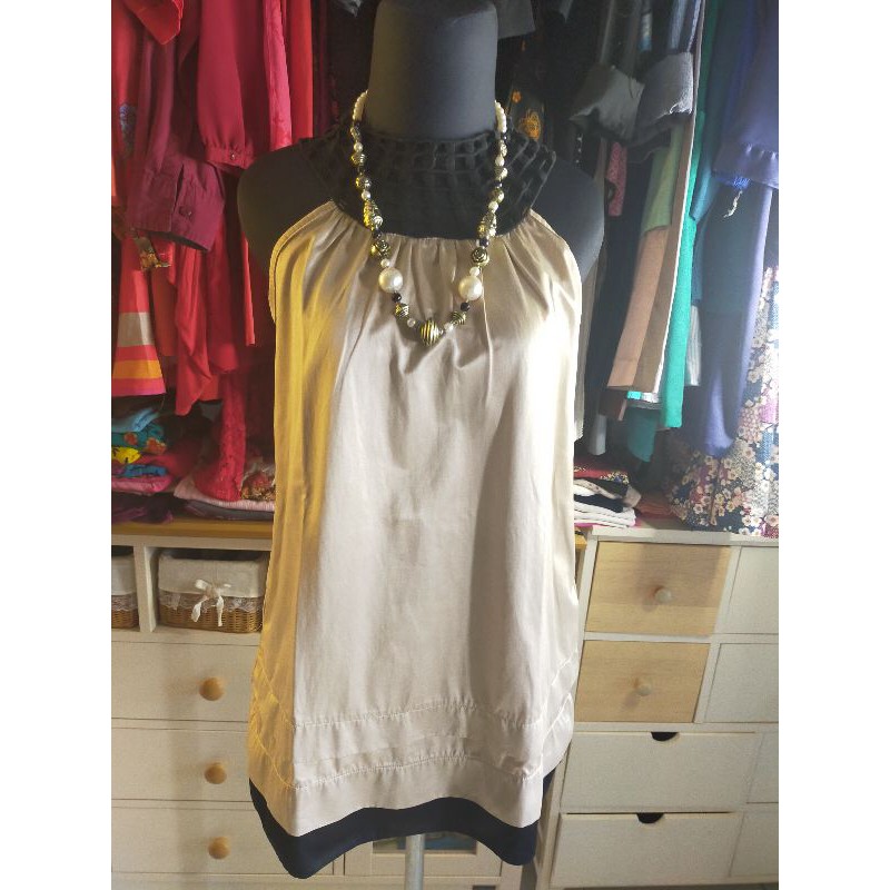 dress gold preloved