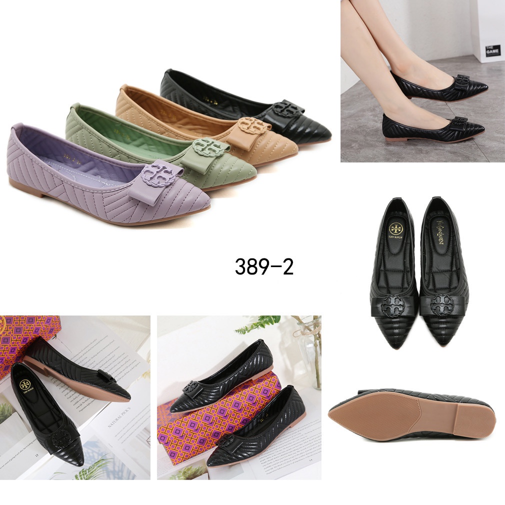 New Logo  Flat Shoes #389-2