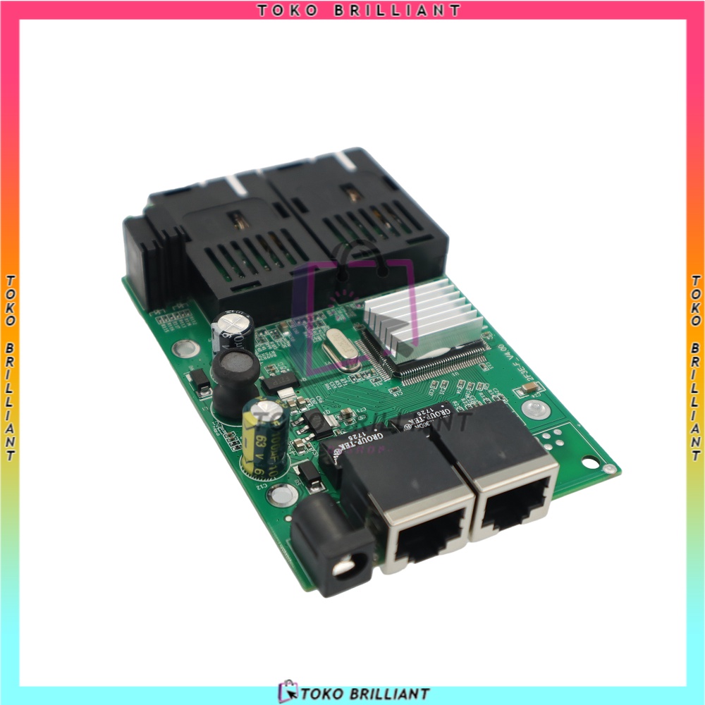 [BISA COD] Terbaru asli tangan pertama - MEDIA CONVERTER 2 FIBER 2 ETHERNET CM2F2E - 2F2E-PCB+Adaptor Atau PCS SAJA