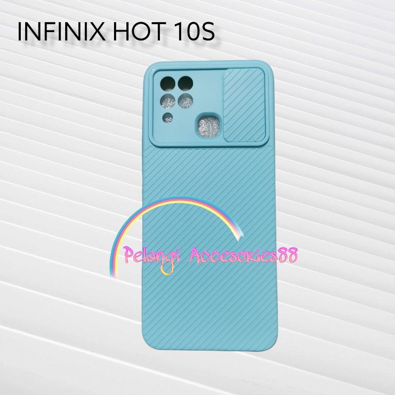 CASE INFINIX HOT 10S / HOT 10S NFC / HOT 10T / HOT 10i CASE SOFTCASE SLEDING WARNA WARNI