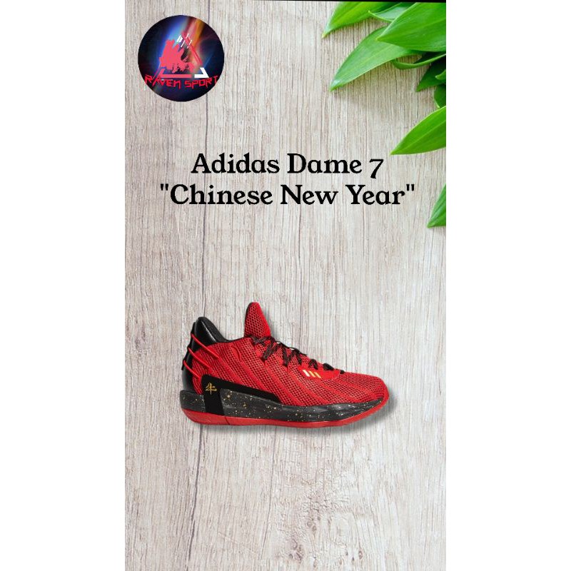 sepatu basket Adidas Dame 7 CNY - 40 2/3