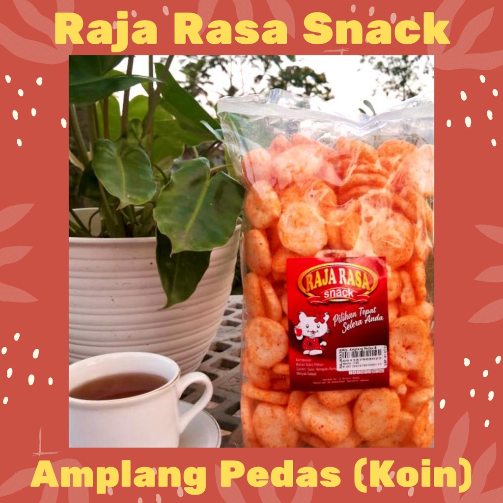 

[RAJA RASA SNACK] Amplang Pedas Koin Raja Rasa / Cemilan Camilan Serba 12.000/Makanan Ringan 12 Ribu