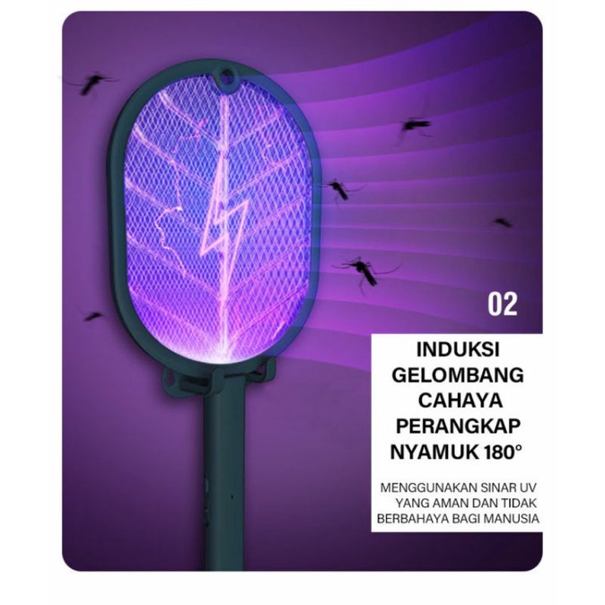 Raket Nyamuk Lampu UV Elektrik Racket Uv Racket Nyamuk Elektric
