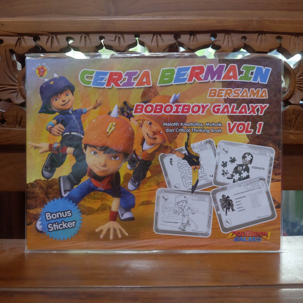 

BOBOIBOY GALAXY CERIA BERMAIN - Buku Aktivitas Anak Ceria Bermain Vol 1 Bonus Stiker Melatih Kreativitas Motorik