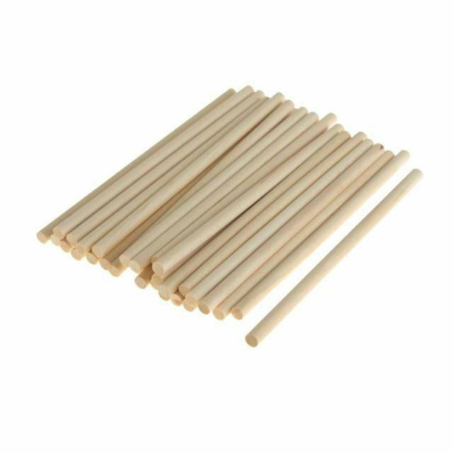 AnekaBenang - Kayu Dowel / Kayu Ramin Makrame Macrame Panjang 15 - 100cm Diameter 25mm