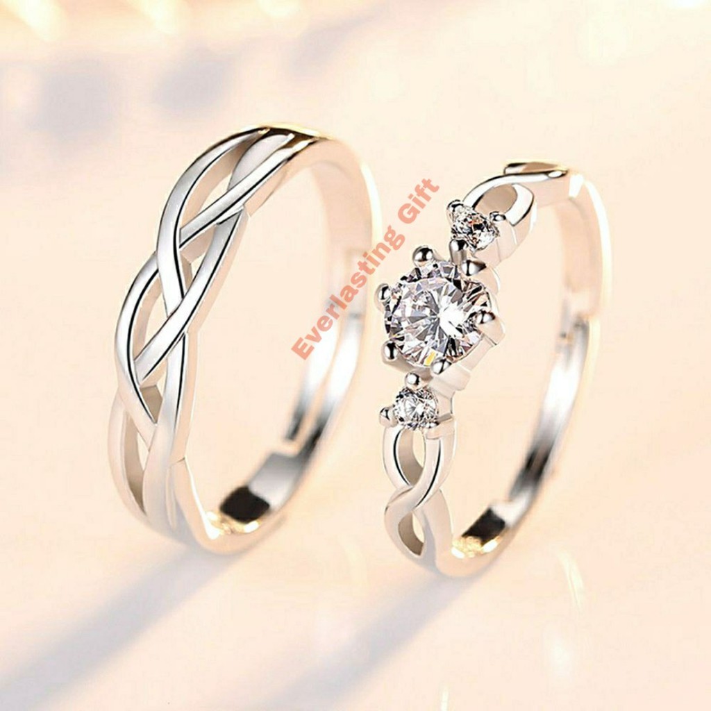 Cincin Couple Perak / Cincin Nikah / Cincin Tunangan JAMINAN KUALITAS