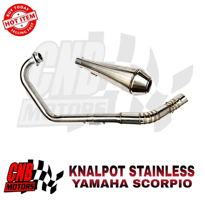 Paket Knalpot Stainless Custom Jap Japstyle Yamaha Scorpio 003