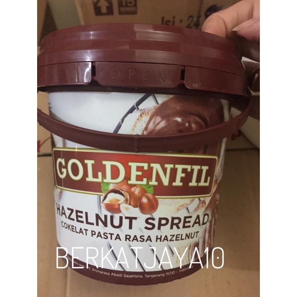 Goldenfil Hazelnut Spread 1kg Cokelat Pasta rasa Hazelnut