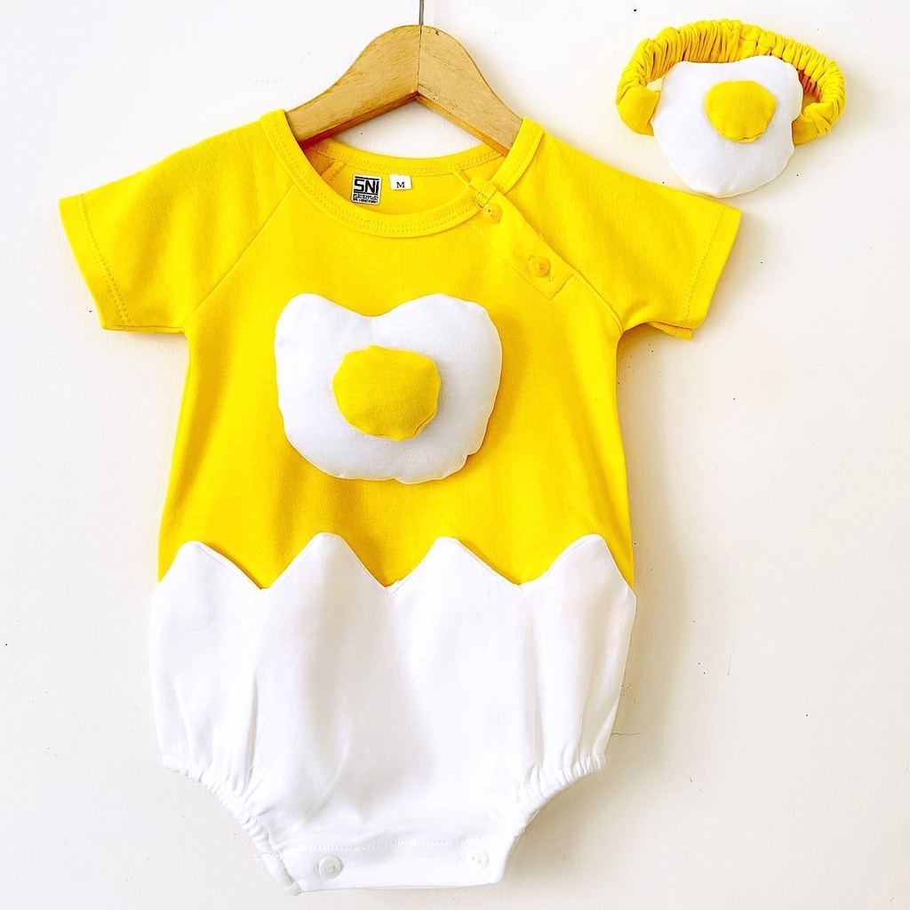 CALLISTA / EGGY Jumper Telur ceplok telor fashion anak bayi perempuan cewek LUCU MURAH KOMPLIT BAGUS BAHAN KATUN ADEM