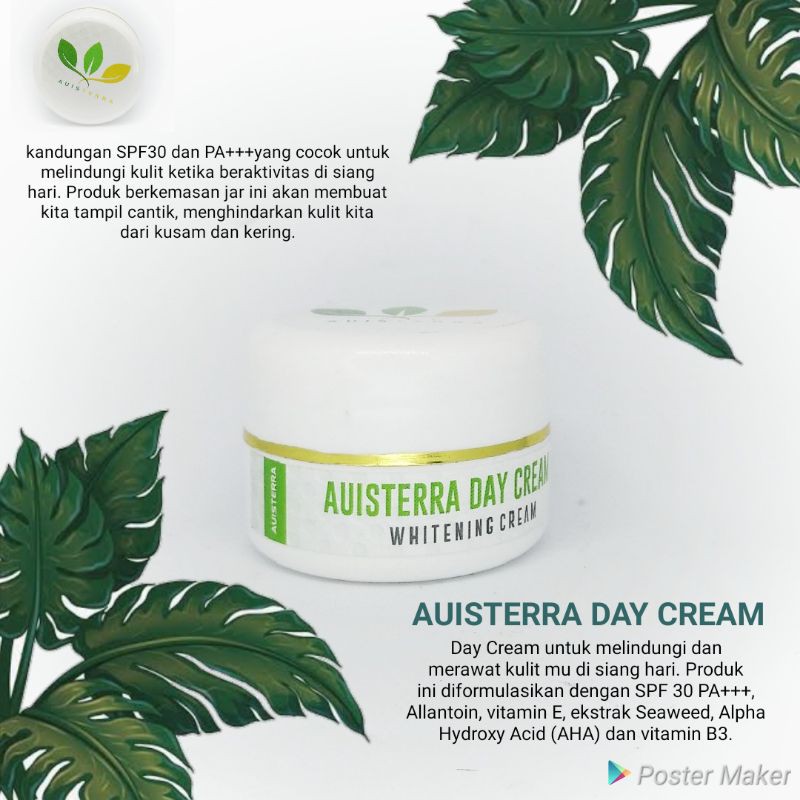 Day cream,austerra cream, premium cream,whitening cream