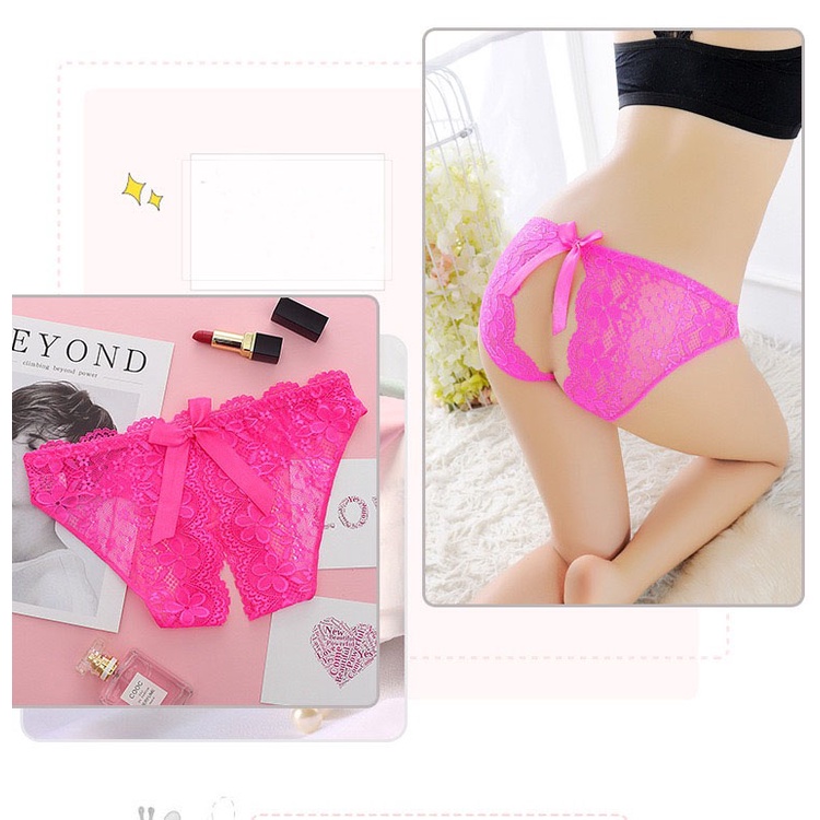 Celana Dalam Sexy Crotchless Ukuran Besar G Sting Wanita Lingerie Seksi Low Waist Thongs 3C150