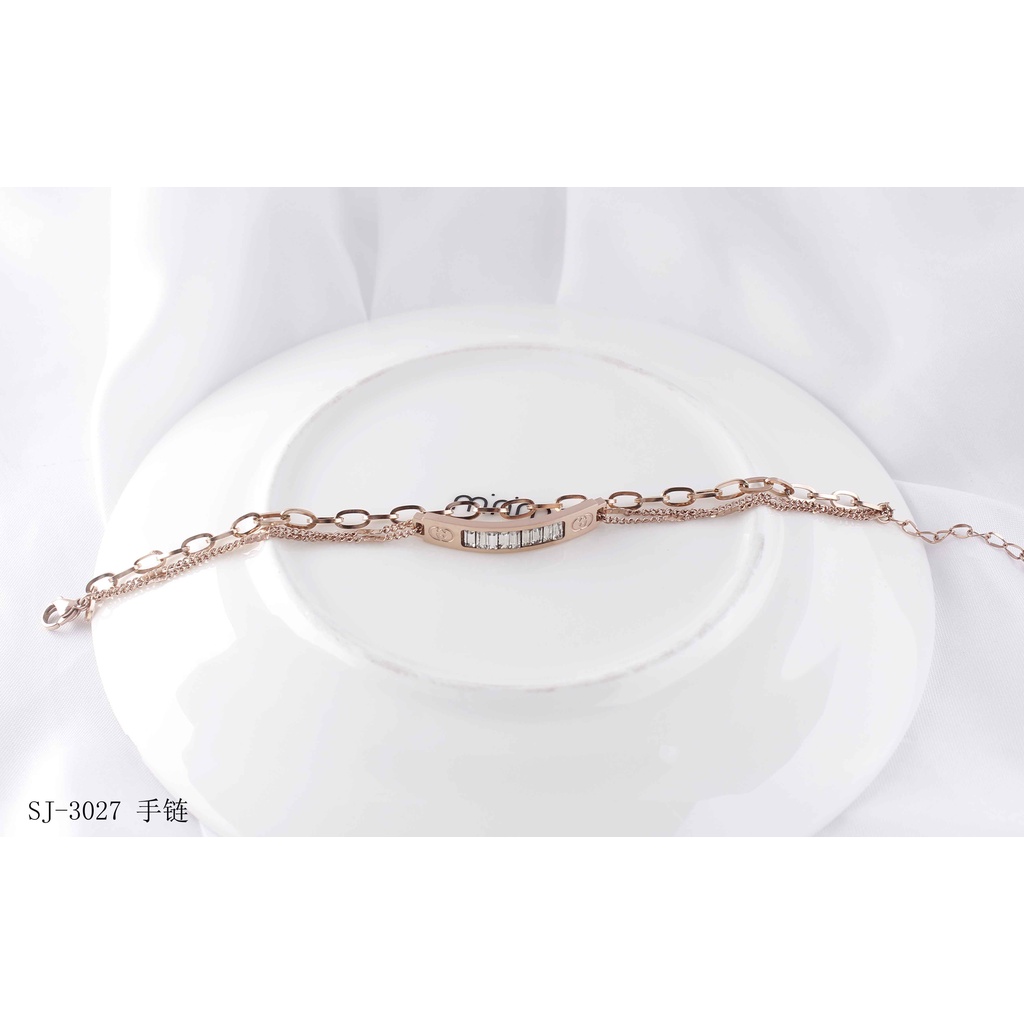 Gelang Titanium Permata Perhiasan Fashion 3027,3117