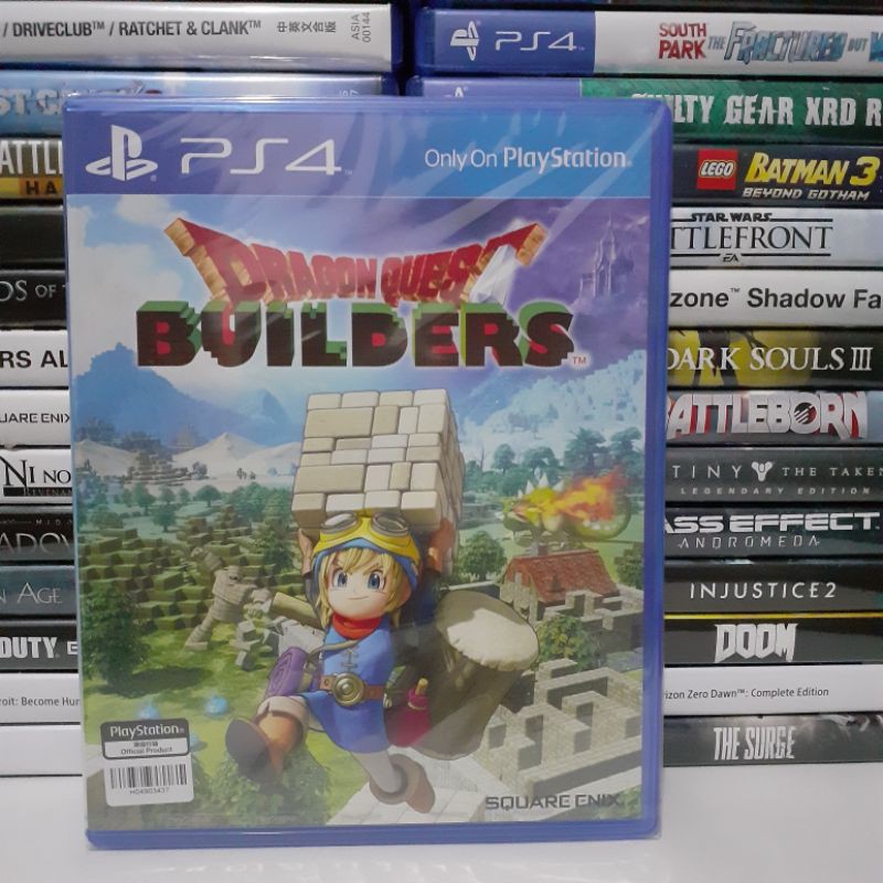 Kaset BD Game PS4 Baru Ori Dragon Quest Builders Reg 3