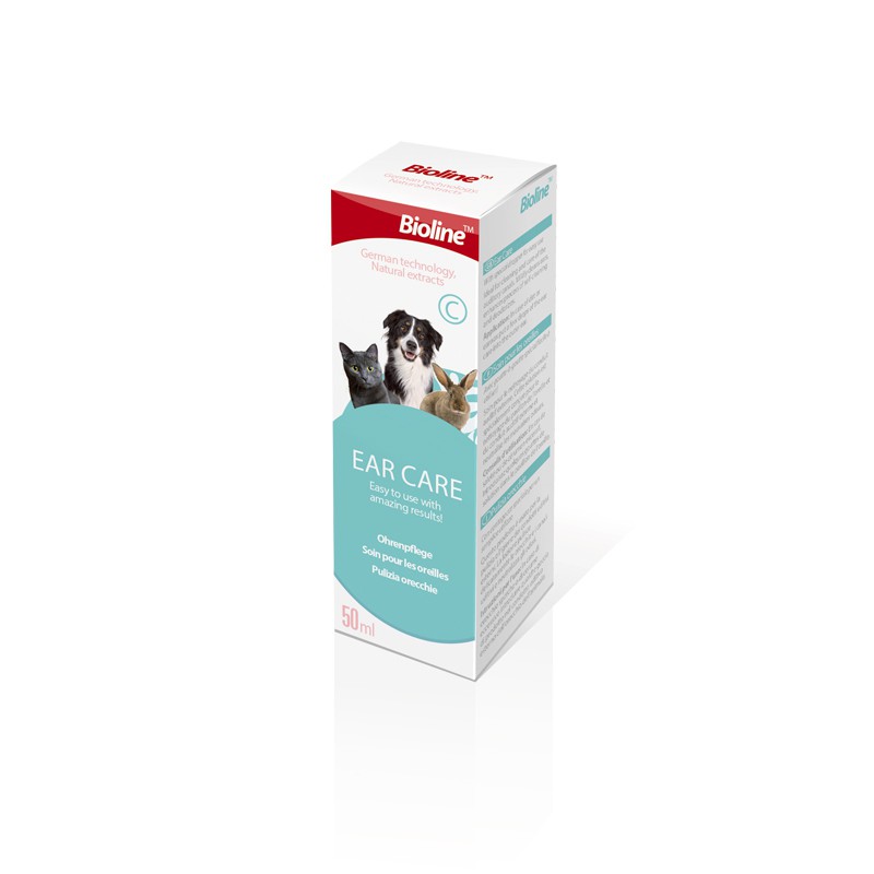 Jual Obat Tetes Telinga Anjing Kucing Bioline Ear Care Drop 50ml Murah