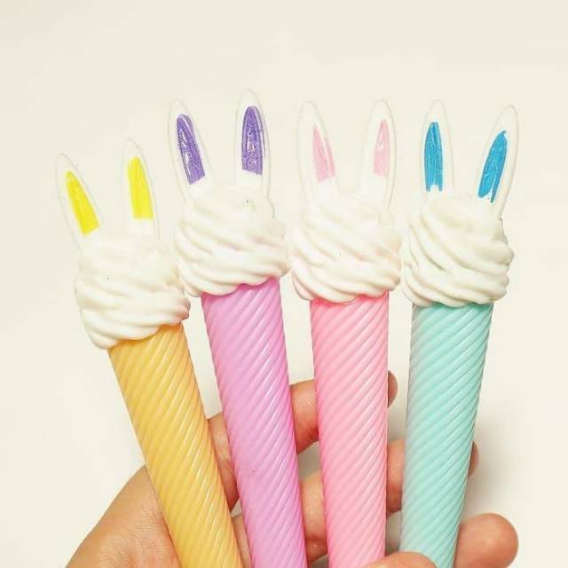 

Pen ice cream bunny pen ice cream gel pen karakter murah 1 pcs