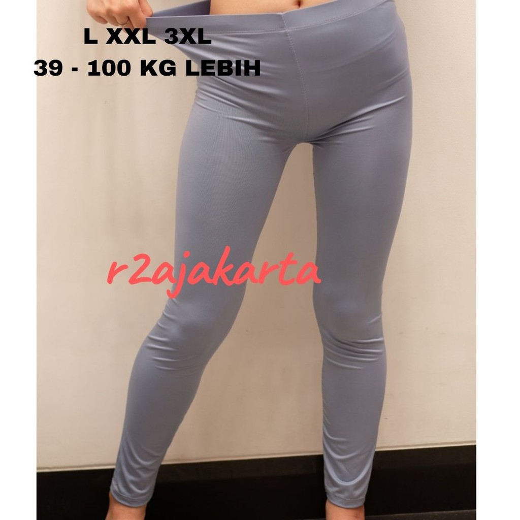 TERMURAH celana legging polos jersey bahan spandex tebal jumbo XXL panjang leggings r2ajakarta