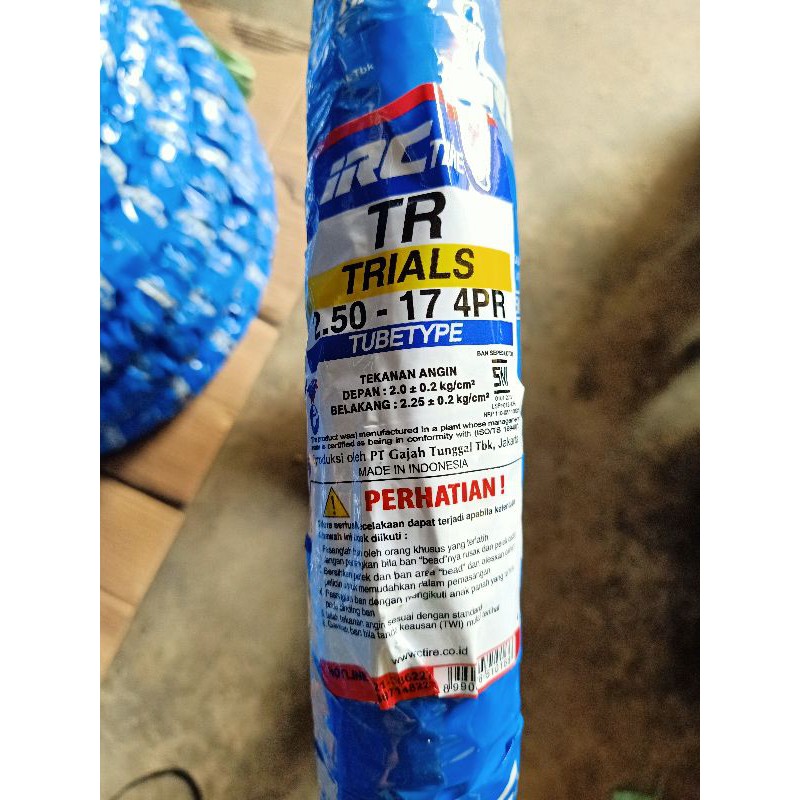 Ban luar motor 250-17 IRC TRIALS