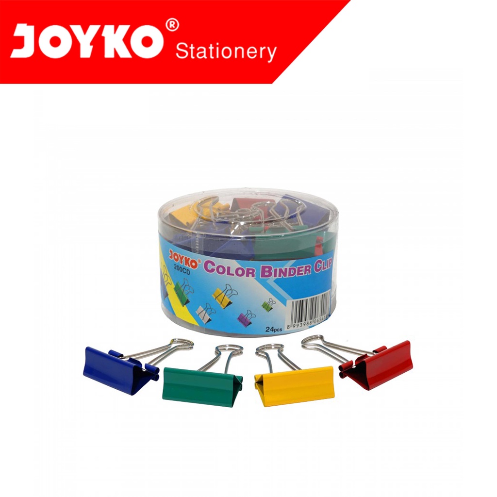 

Joyko Binder Clip 200 Warna (Toples isi 24)