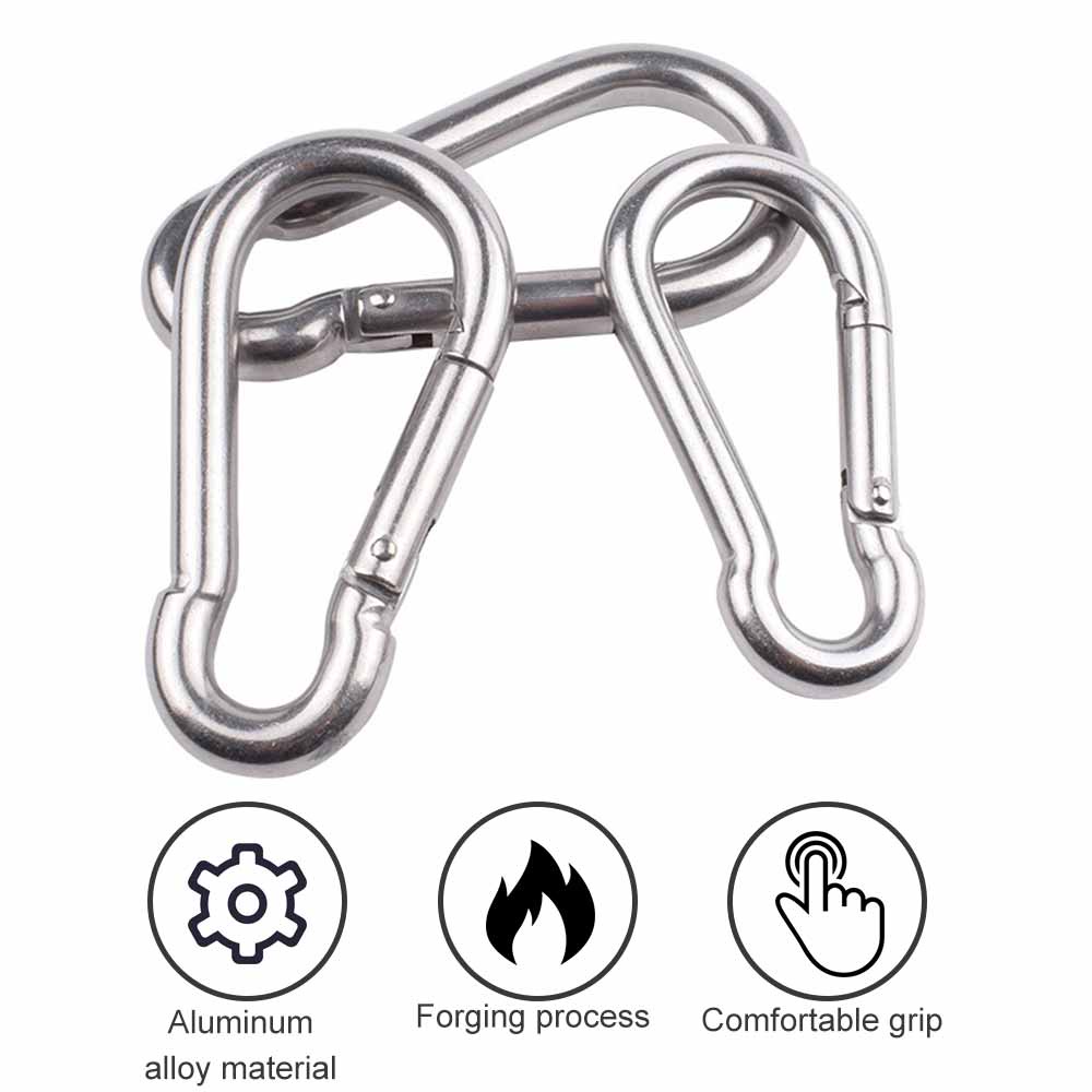 5 / 10pcs Gantungan Kunci Carabiner Multifungsi Bentuk Labu Bahan Aluminum Alloy Untuk Olahraga Outdoor