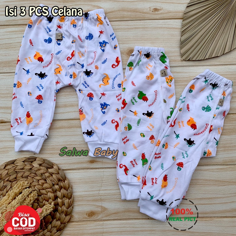 Kualitas Premium 3 PCS Celana Panjang Bayi Celana Pempers BayiUkuran S,M,L,XL Almeera Baby and Kids