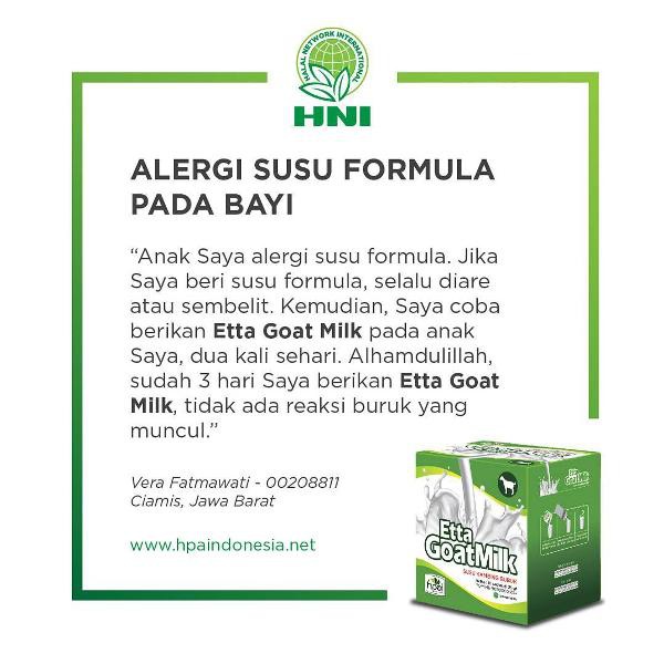 Etta Goat Milk Egm Susu Kambing Etawa Hpai Setara Susu Asi Ibu Hamil Bayi Anak Alergi Dewasa Murni Shopee Indonesia