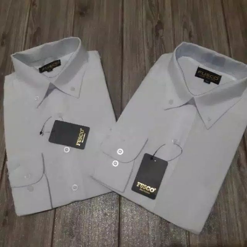 Kemeja Polos Panjang Pria Formal Kemeja Kantor Dalaman Jas Warna Putih Hitam Ukuran S M L XL XXL Kemeja Kerja Kulliah Nikah