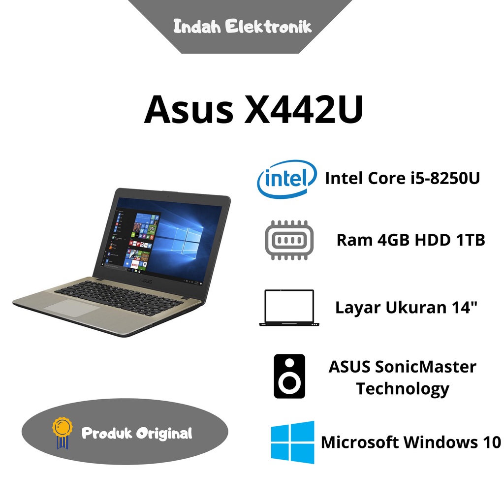 Laptop Asus x442u i5 Nvidia