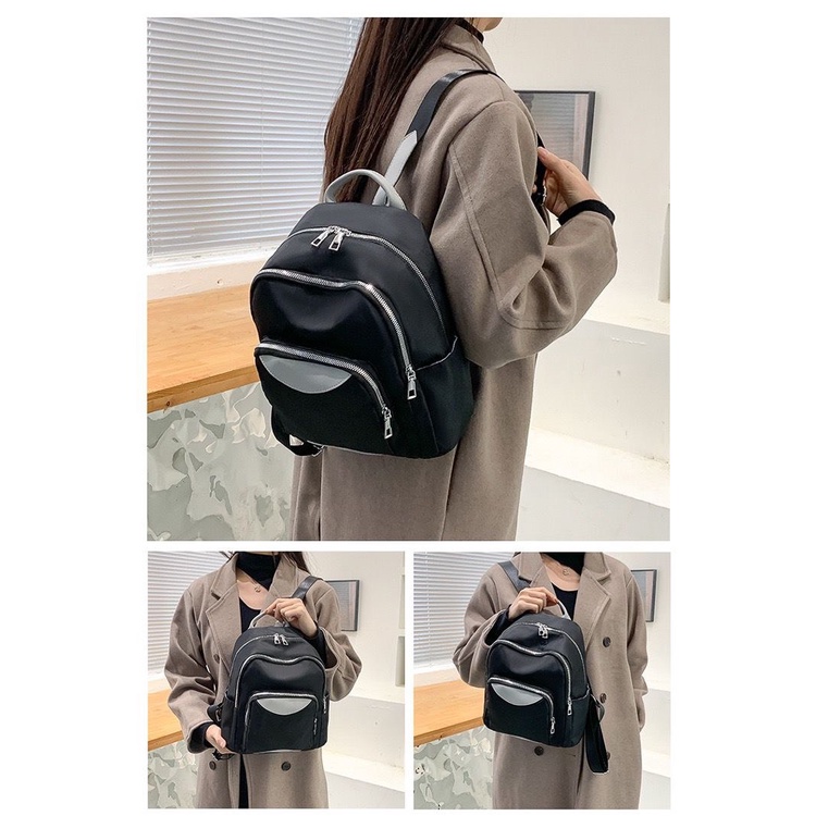 TAS RANSEL BACKPACK WANITA FASHION KOREA IMPORT 1826 - POLYESTER ANTI AIR SEKOLAH KULIAH KERJA TERBARU MODEL JAKARTA