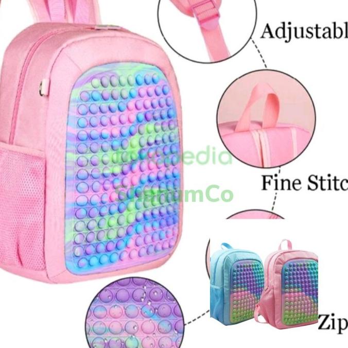 TAS RANSEL POP IT TAS PUNGGUNG BACPACK SEKOLAH SD ANAK PEREMPUAN LAKI SDD55453C