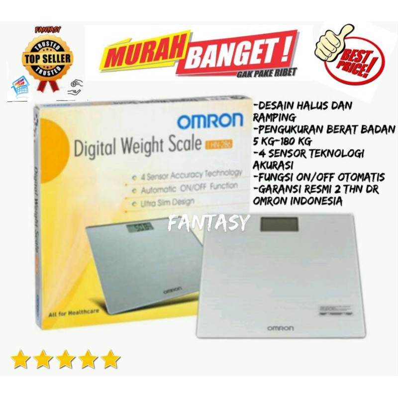 TIMBANGAN BERAT BADAN OMRON HN 286 AUTOMATIC DIGITAL WEIGHT SCALE