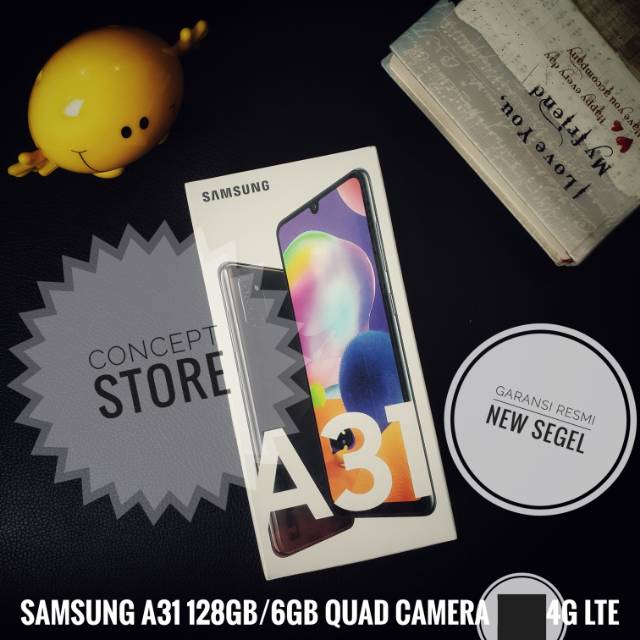 Samsung Galaxy A31 128GB/6GB Quad Camera 4G LTE.. Garansi Resmi.. NEW.. SEGEL