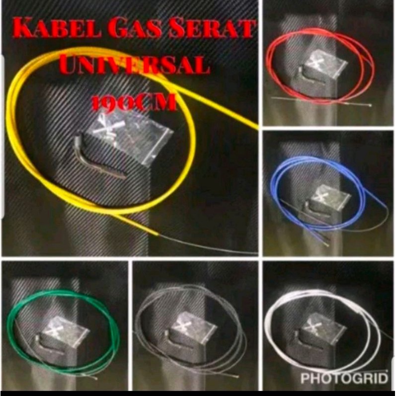 Kabel Gas Serat Carbon Thailand 190 CM Universal