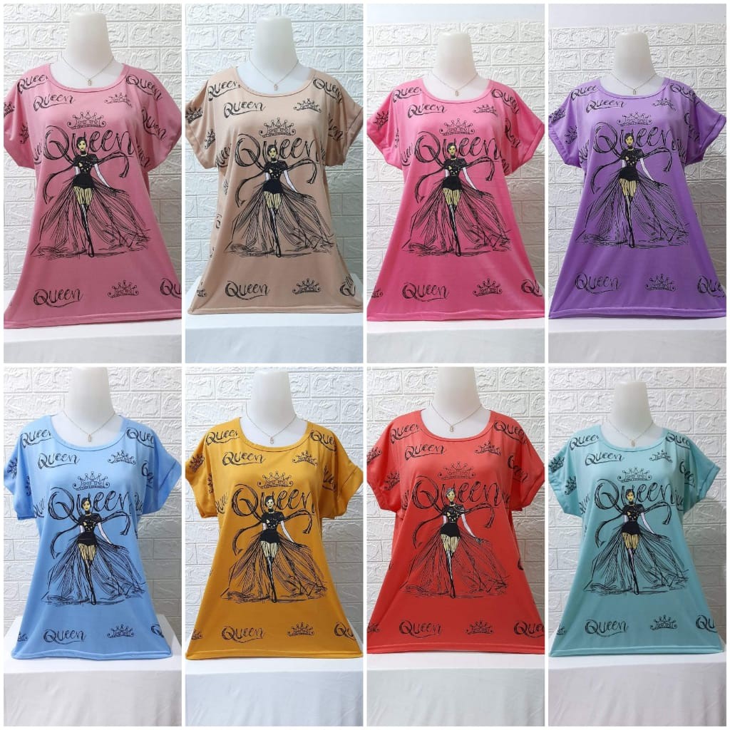 KAOS BIG SIZE CEWEK FULL PRINT | KAOS JUMBO MURAH MERIAH | ATASAN CEWEK XXL | BAJU JUMBO XXL CEWEK