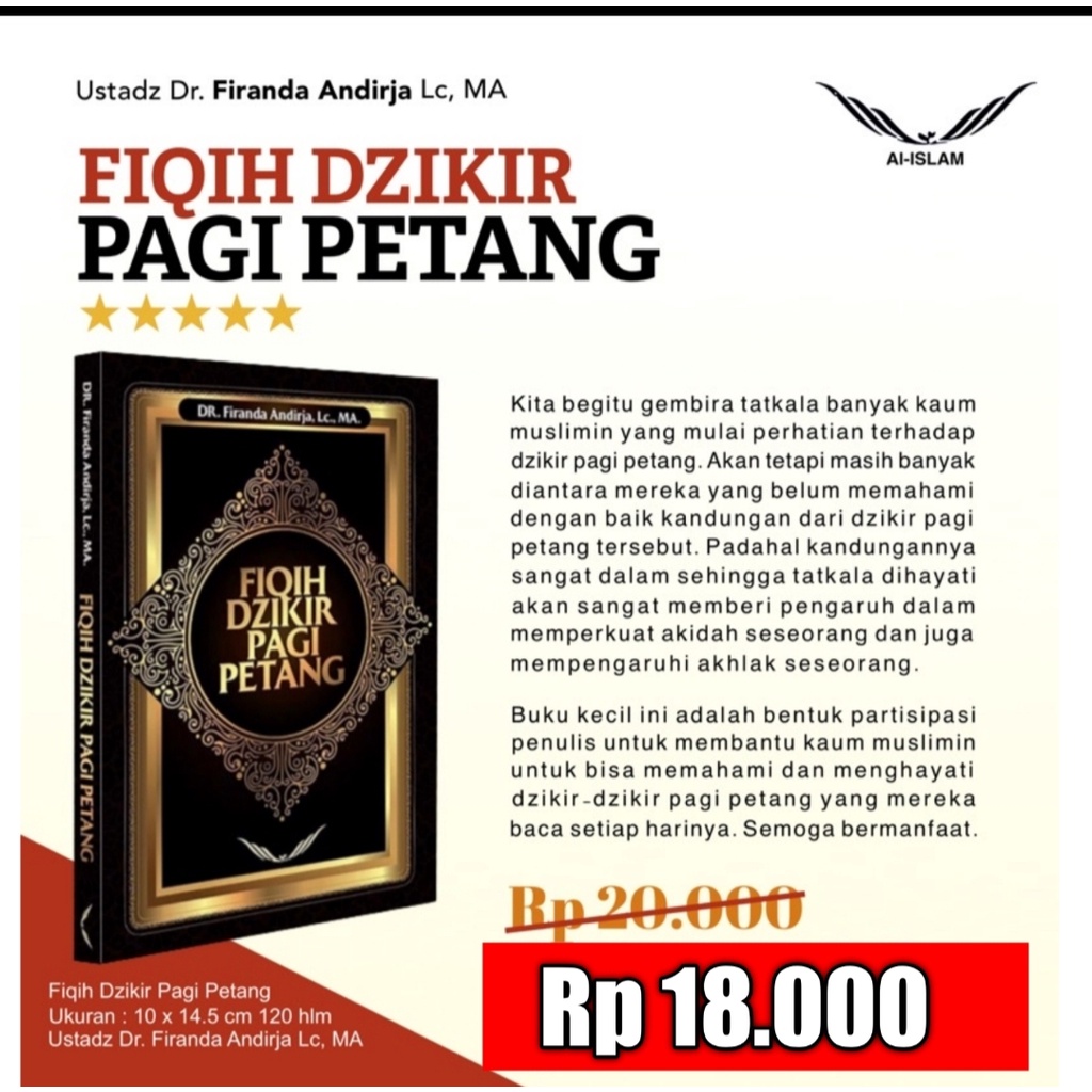 BUKU FIQIH DZIKIR PAGI DAN PETANG USTAD FIRANDA